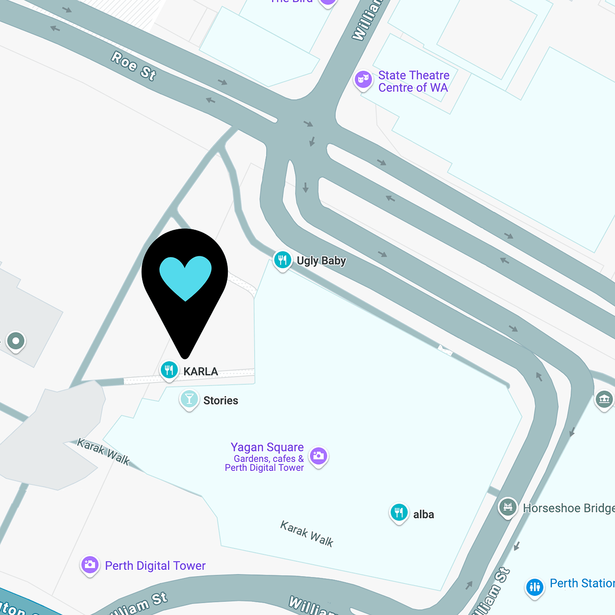Map – Yum Cha (Stories Precinct)