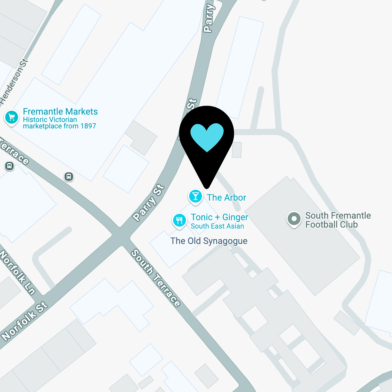 Map – The Old Synagogue (Fremantle)