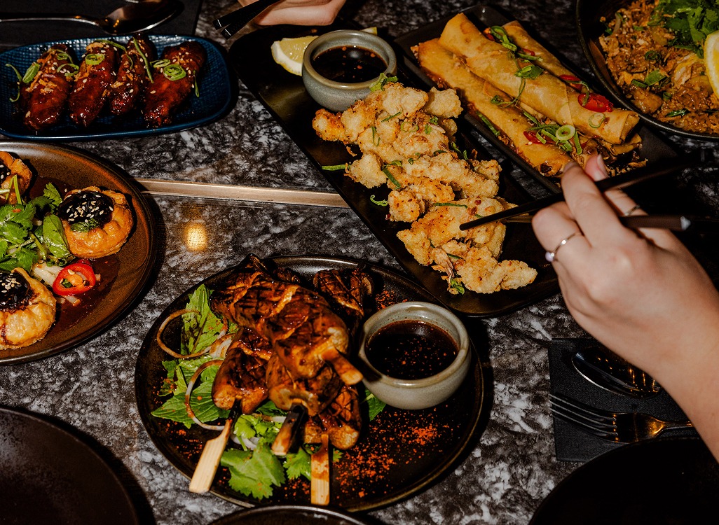 Modern Yum Cha brunch at Karla with dumplings, cocktails, bao buns, and Asian-inspired plates – BottomlessBrunch