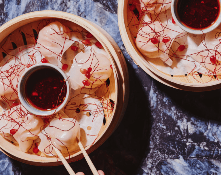 Dumplings and chilli oil